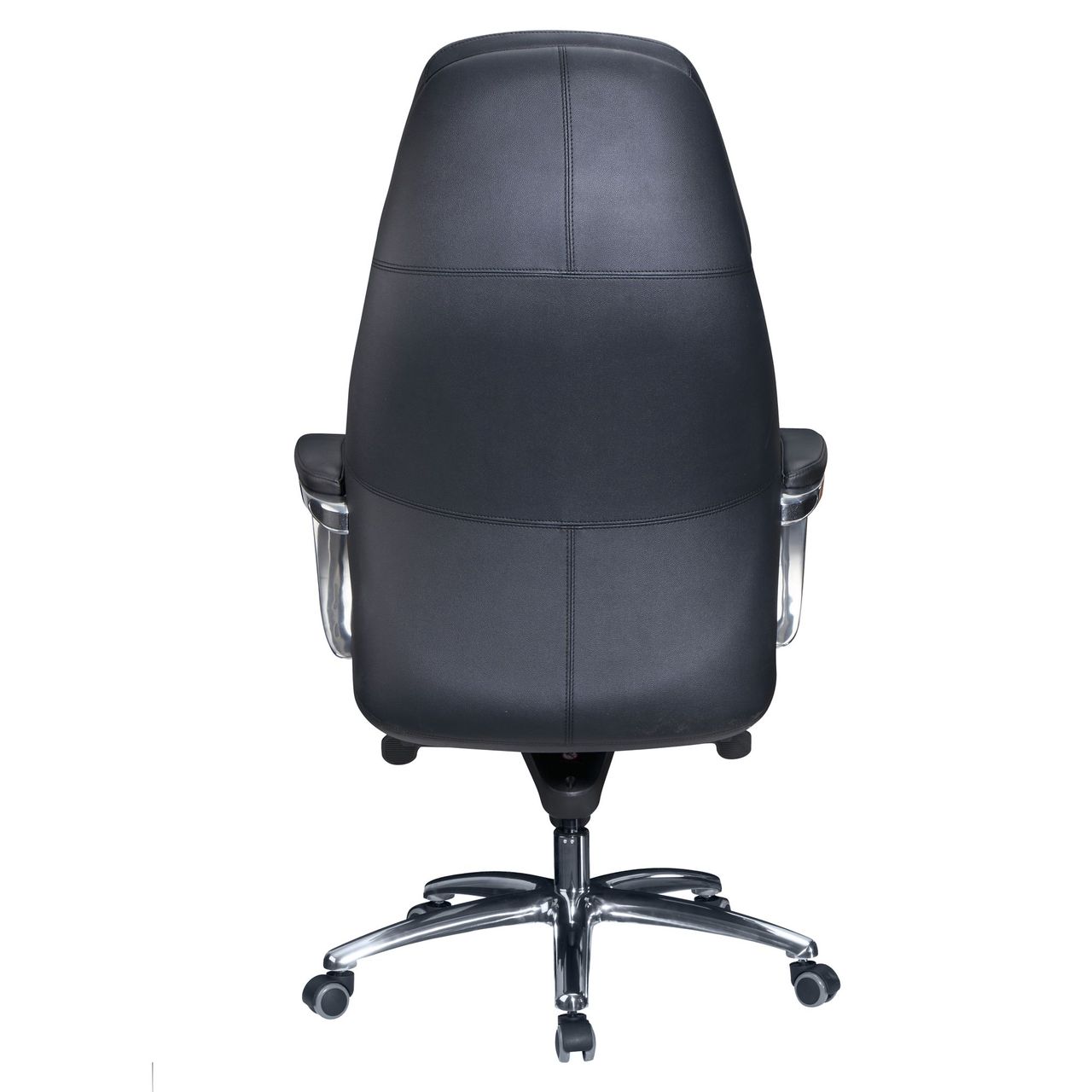 Amstyle Bürostuhl Echtleder Schwarz 120 kg