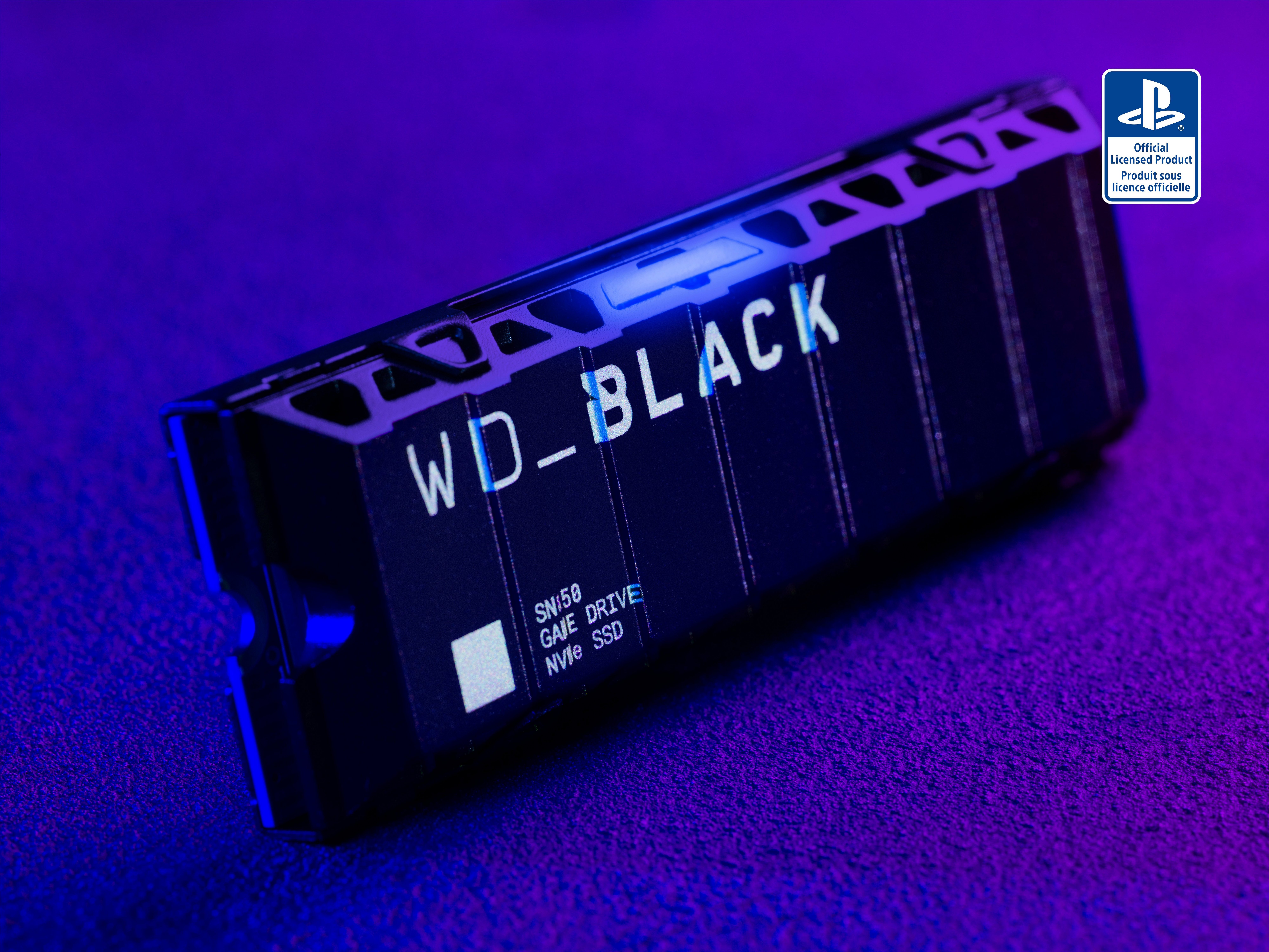 WD_Black SN850 NVMe™ SSD für PS5™-Konsolen mit Heatsink interne Gaming-SSD (1 TB) 7000 MB/S Lesegeschwindigkeit, 5300 MB/S Schreibgeschwindigkeit