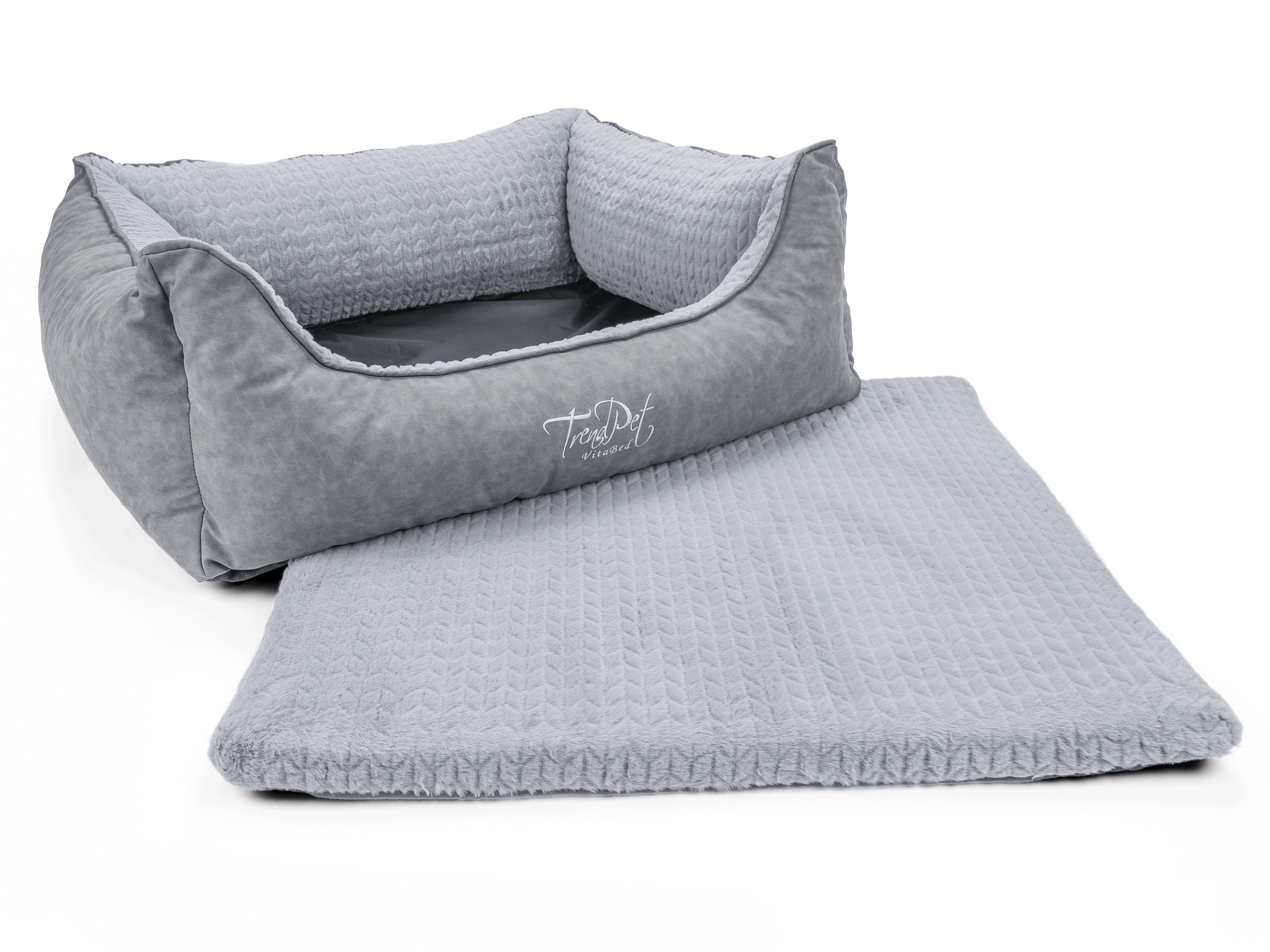 TrendPet Hundebetten TrendPet VitaBed Style orthopädisches Hundebett grau L