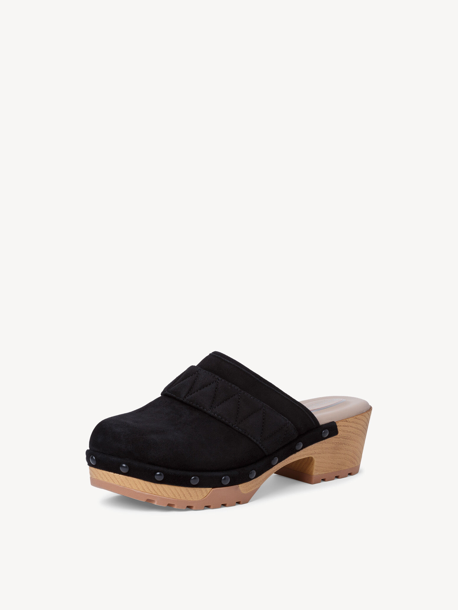 Mule en cuir - noir