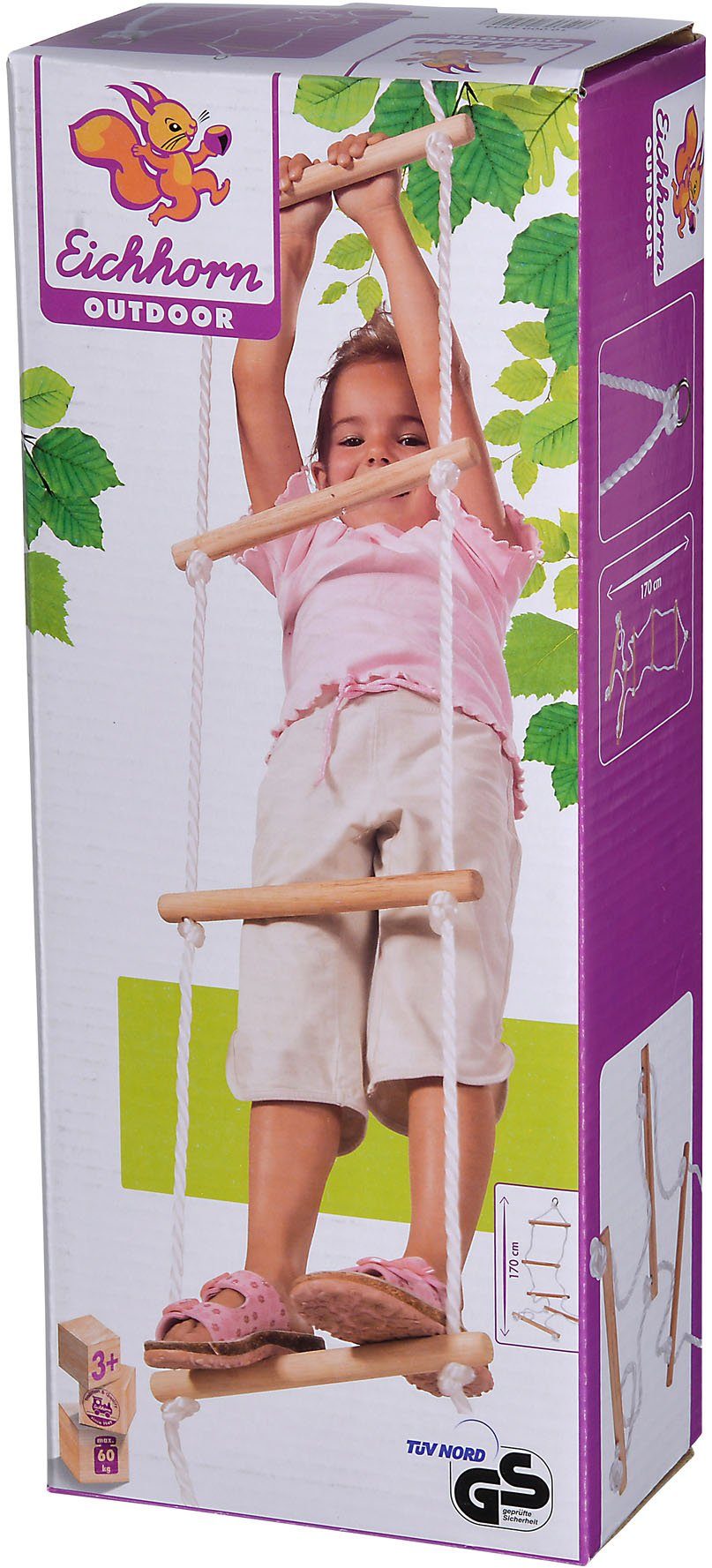 Eichhorn Strickleiter Holzspielzeug, Outdoor