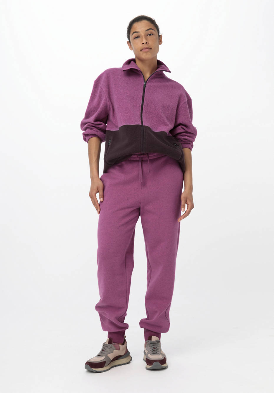 BetteRecycling Fleecejacke aus reiner Bio-Baumwolle