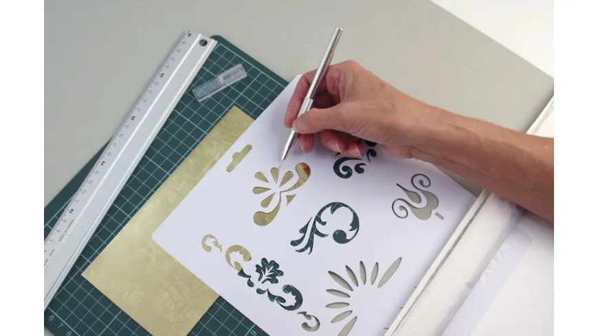 Rayher Schneide- und Perforierstift für Wachs 13 cm lang Aluminium
