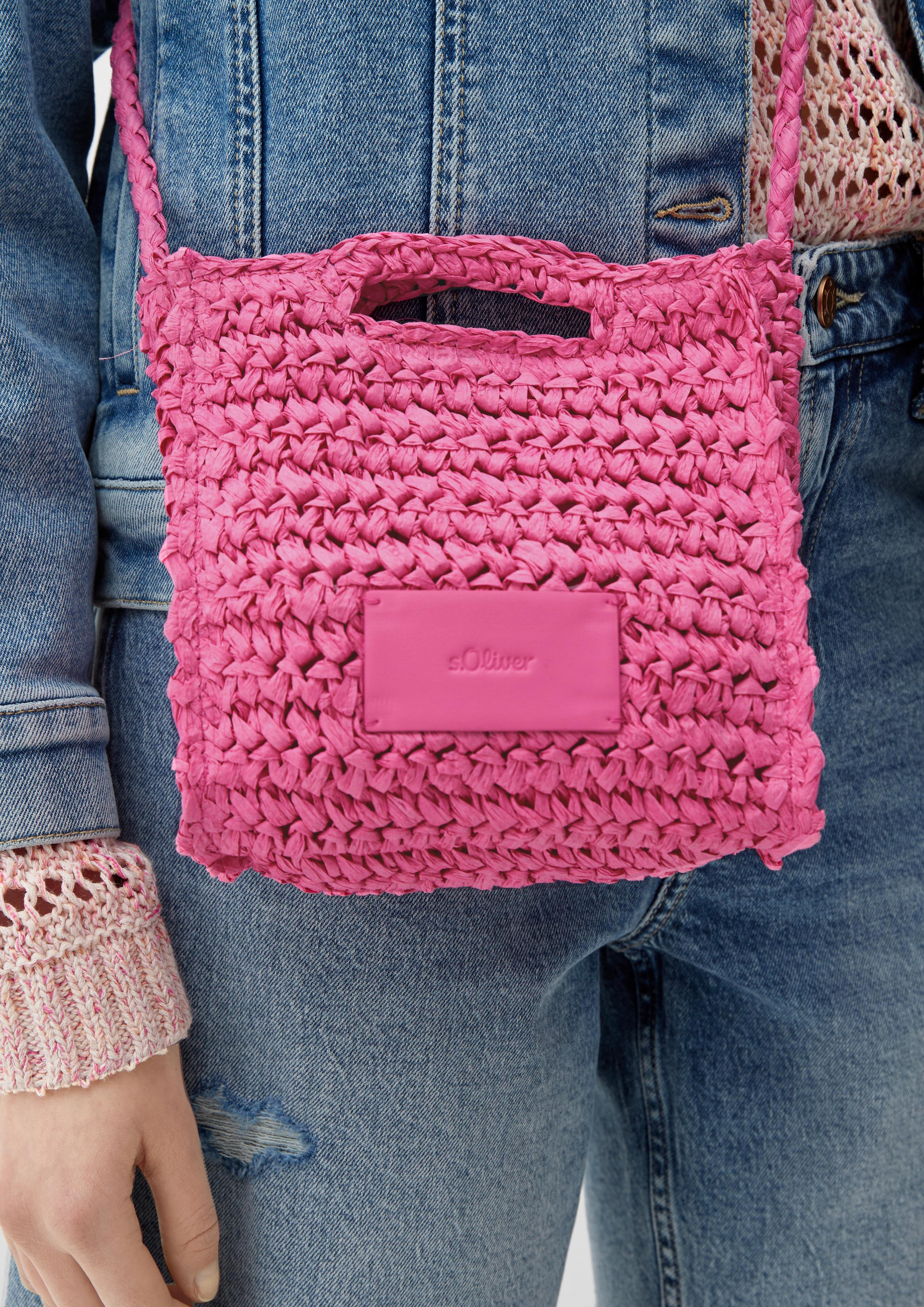 Kleine Tasche in Bast-Optik  2131796-4426