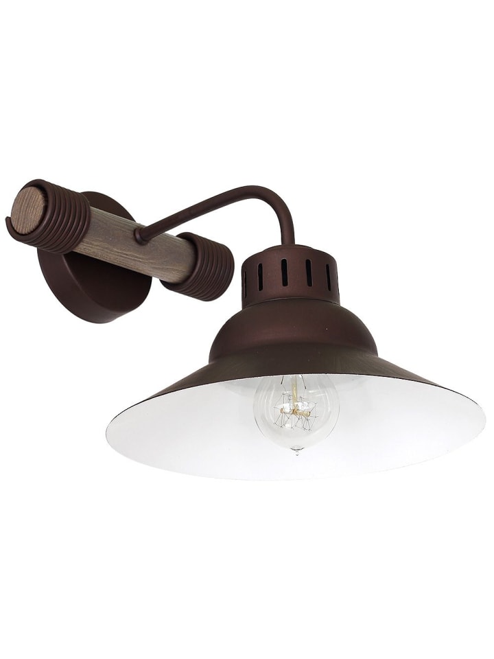 Licht-Erlebnisse Wandlampe in Rostbraun Weiß günstig kaufen onesize