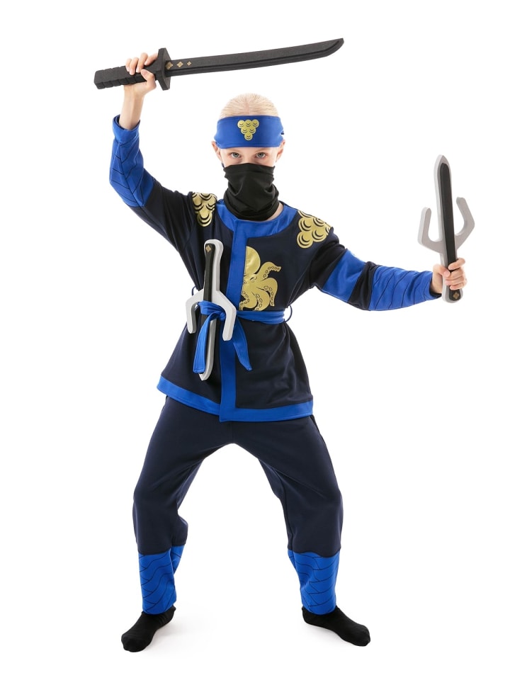 Corimori Ninja Kostüm für Kinder mit Schwert in Blau günstig kaufen
