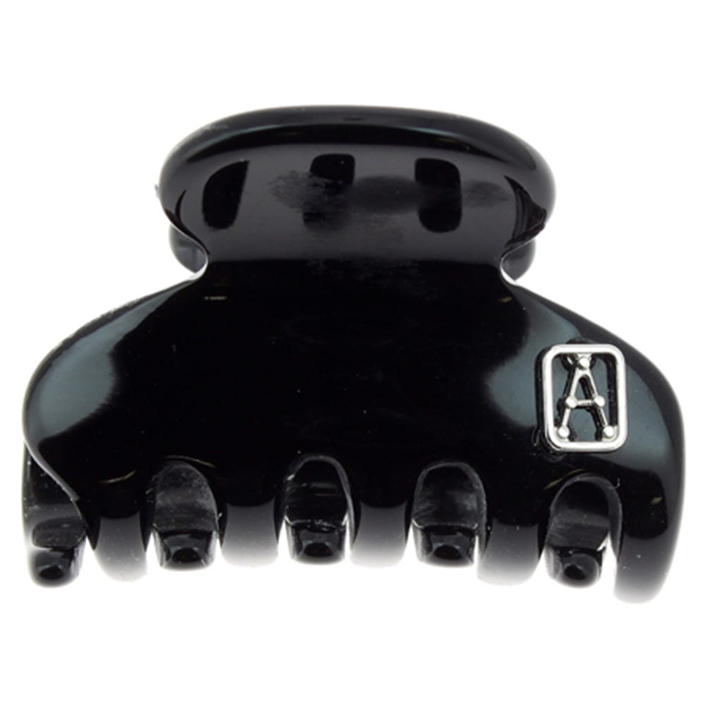 Alexandre de Paris Pince Baby Noir Timeless 3cm