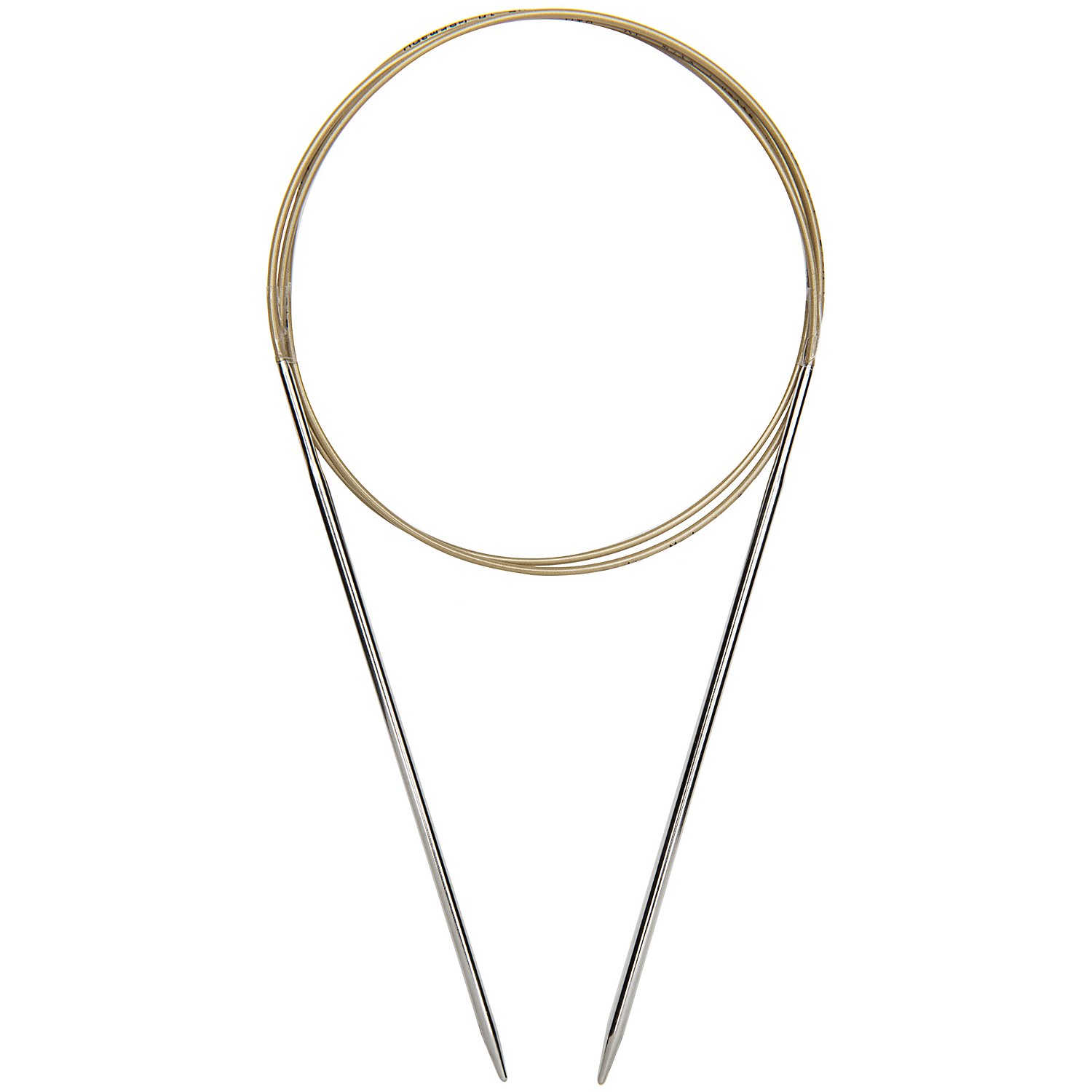 addi Rundstricknadel, Messing, 100 cm