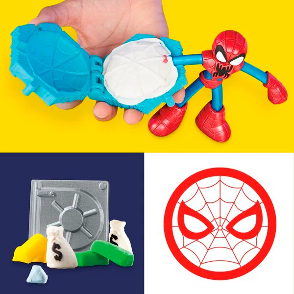 Play-Doh Marvel Spider-Man Lansare și Fâșie Bătălie Set