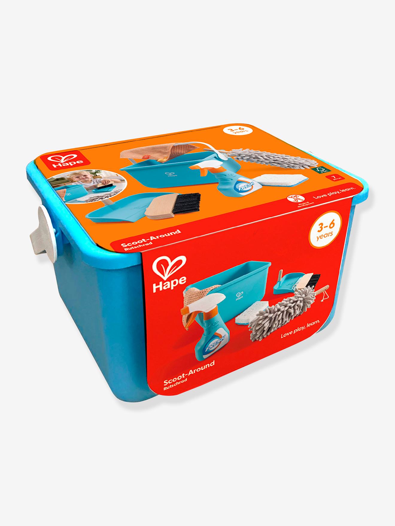 Hape Kinder Putz-Set mit Eimer HAPE - blau