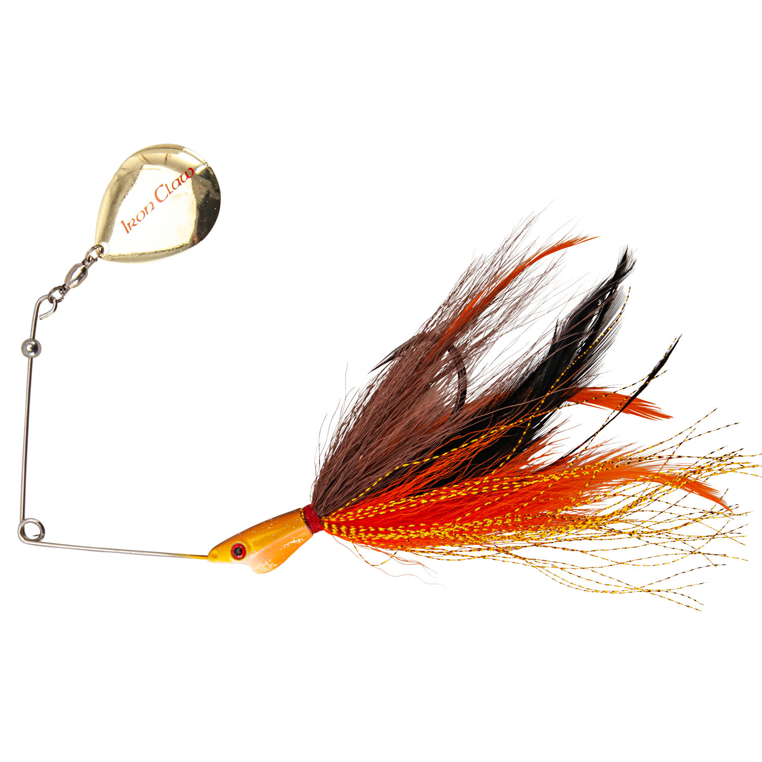 Iron Claw Spinnerbait Dizzy BT (Brown/Orange)