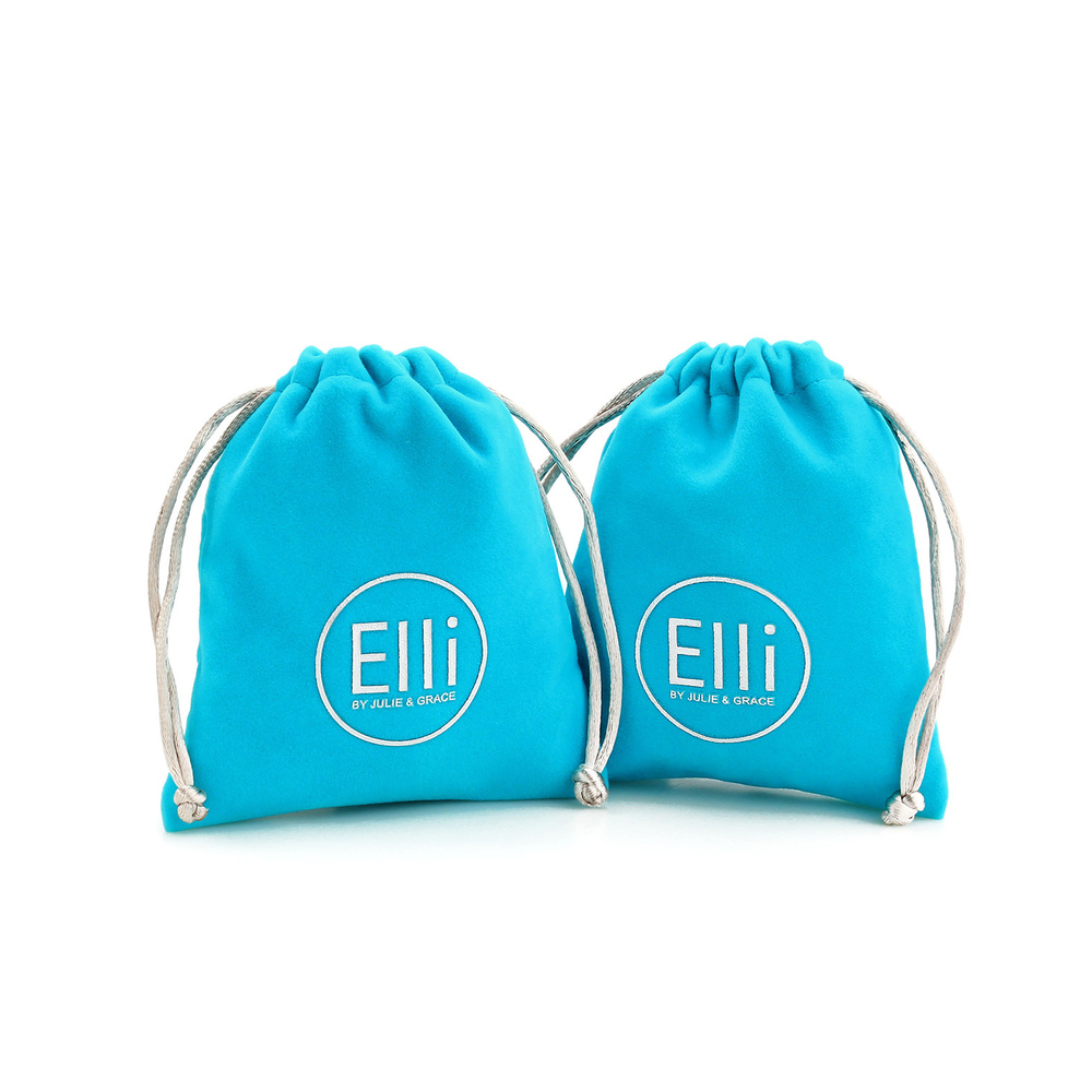 Elli Elli Boucles d'Oreilles Pendentif en 925/1000 argent massif avec cristaux pour da Boucles d'oreilles
