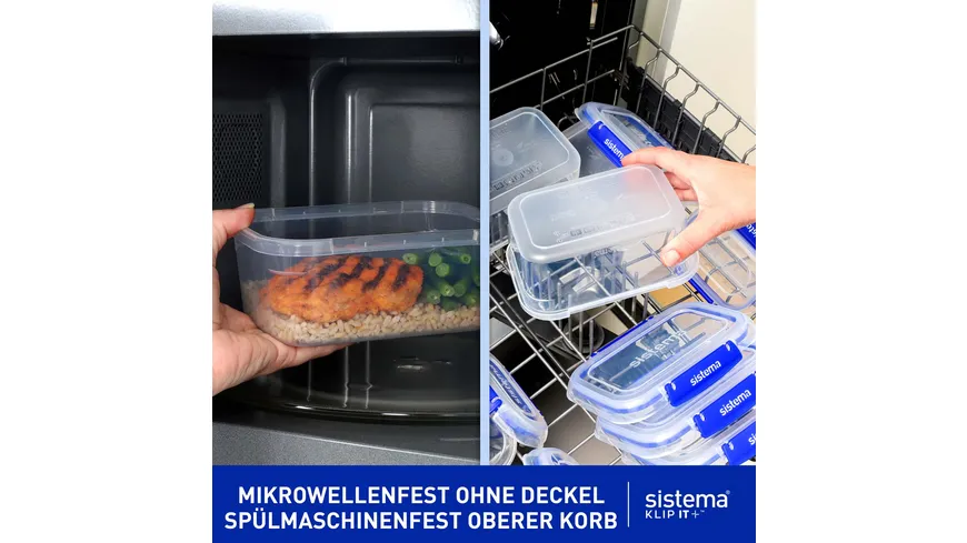 sistema Lunchbox Rectangle Klip IT 400ml 3er Pack