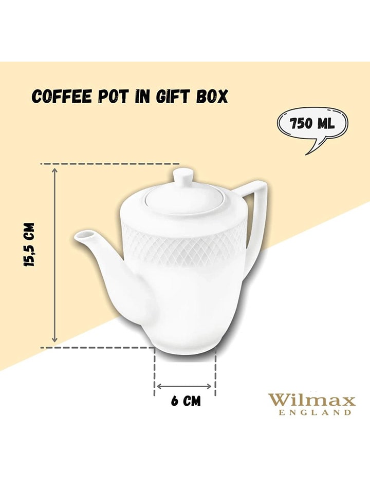 Wilmax Kaffeekanne in Weiß - 750 ml günstig kaufen onesize
