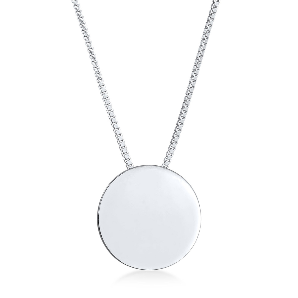 Elli Elli Collier Pendentif femme plaque de base en argent 925 sterling Bijoux
