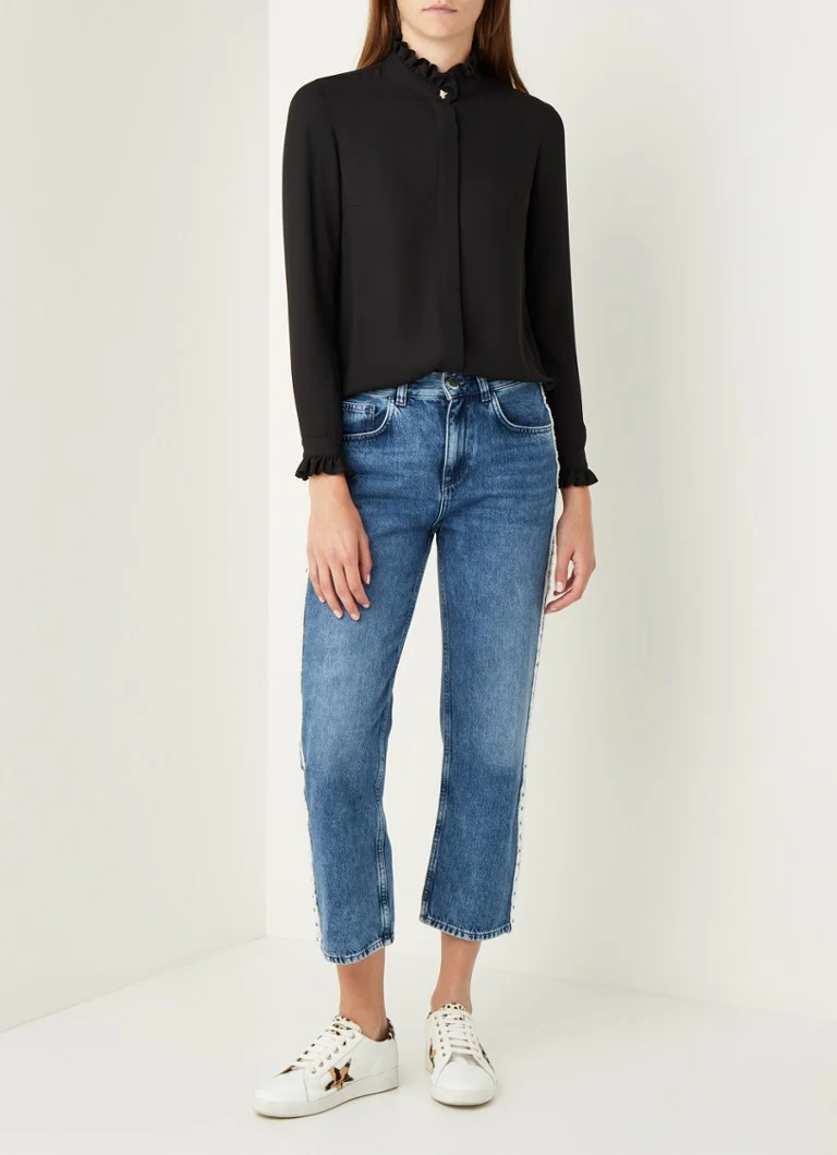 Camicetta Claudie Pierlot Colombine Flou con collo alto e volant