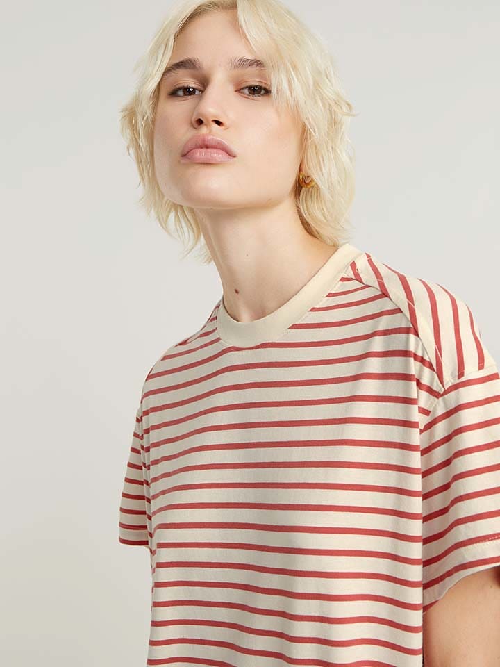G-Star Kleid in Creme/ Rot günstig kaufen