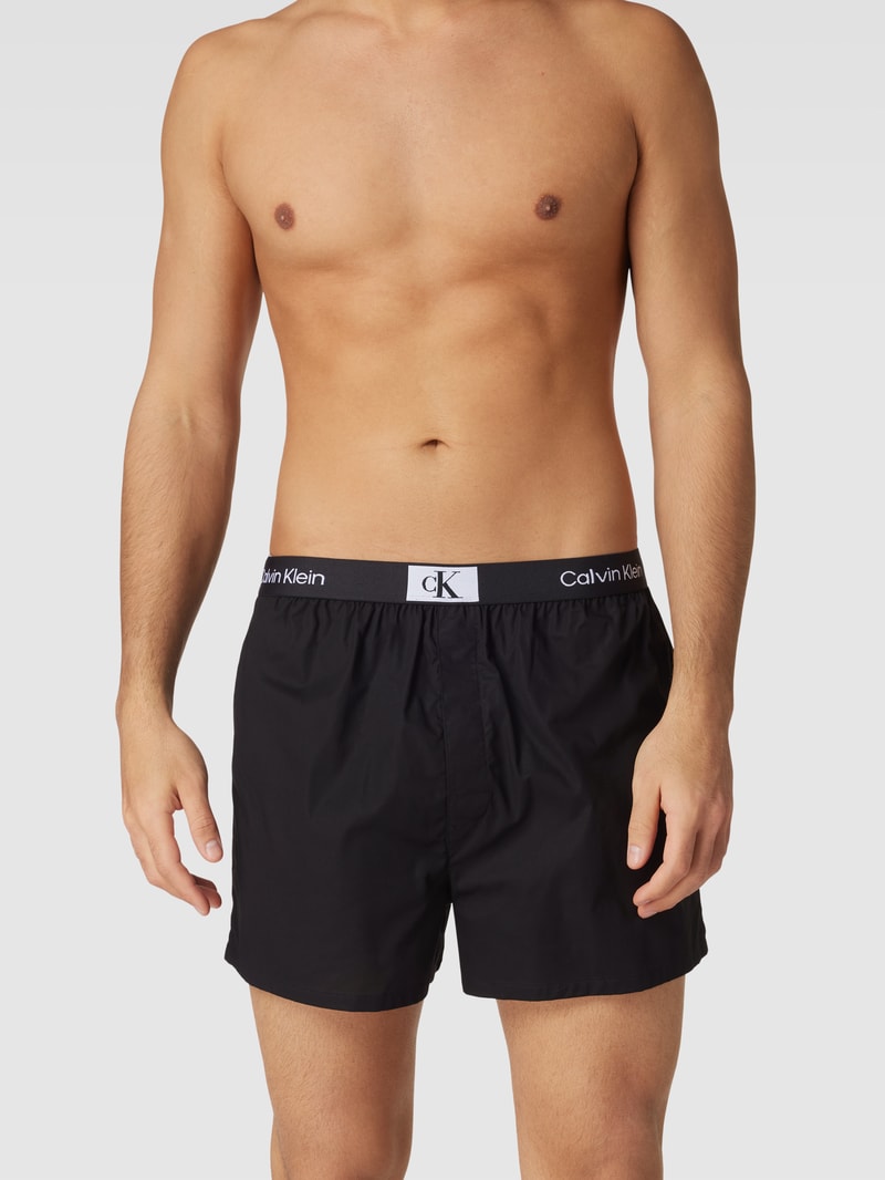Boxershorts mit Logo-Bund Modell 'BOXER SLIM' im 3er-Pack in mittelgrau meliert