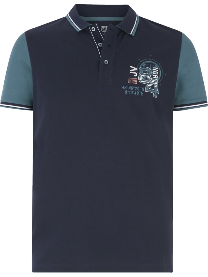 Jan Vanderstorm Poloshirt OLEJORN in dunkelblau günstig kaufen