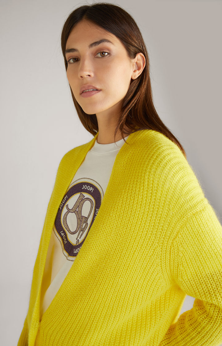 Strickjacke in Gelb