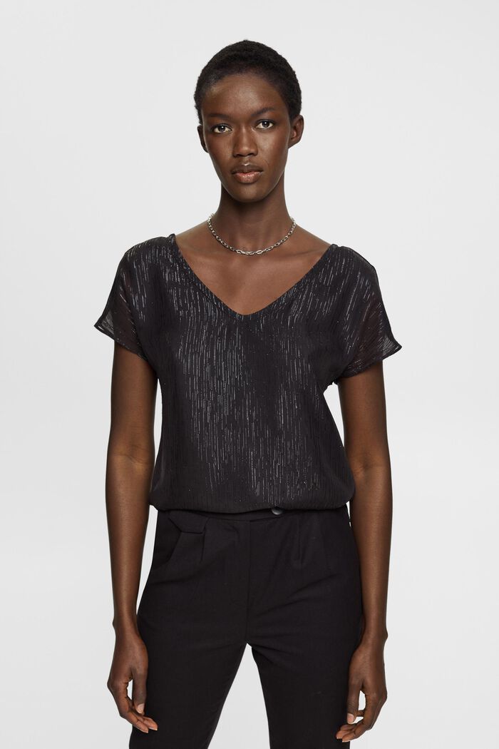 Bluse mit V-Ausschnitt
