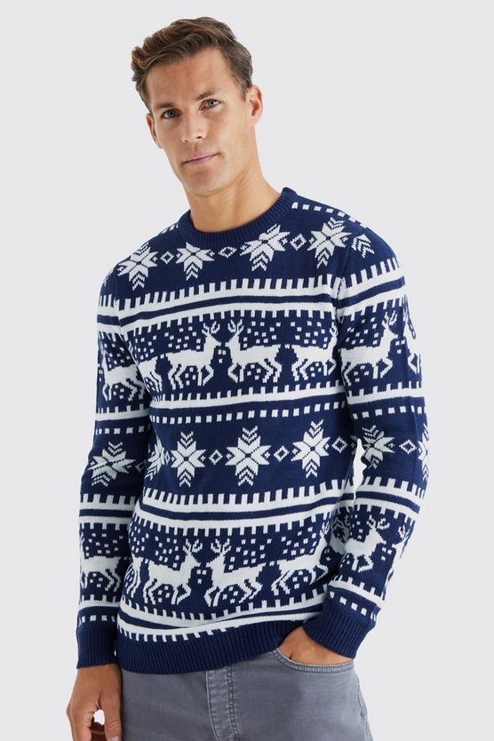 Tall Rentier Weihnachtspullover