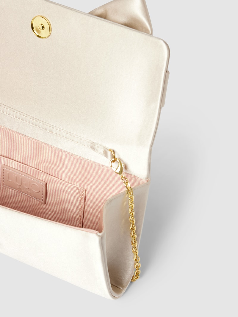 Clutch mit Schleifen-Detail in gold