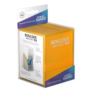 Ultimate Guard Boulder Deck Case 100+ Standard Size Amber