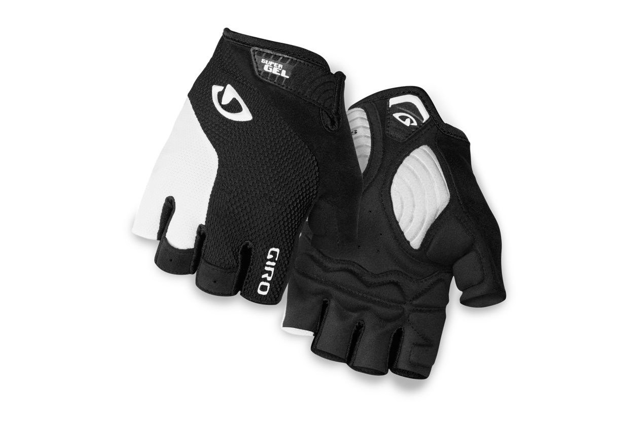 Giro Strade Dure Super Gel Kurzfinger Handschuhe - black/white - 2023