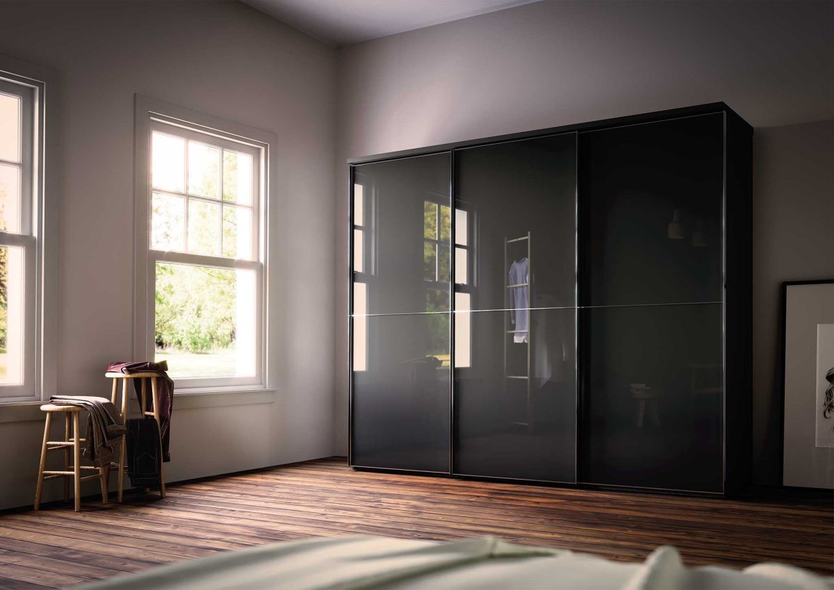 Nolte Schwebetürenschrank Marcato 2.2 Basaltglas