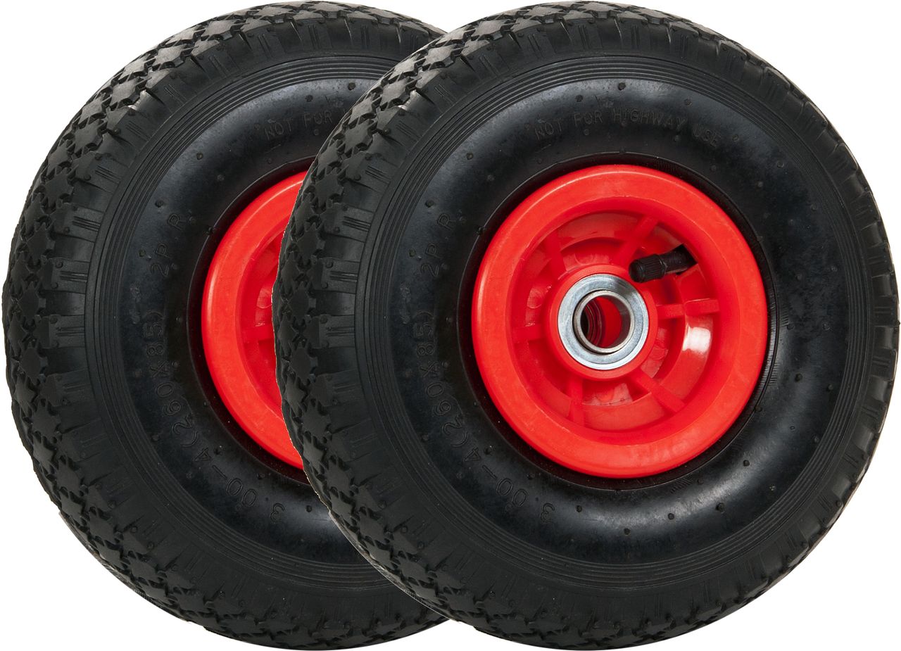 Profi-Bau-Technik ProBauTec Luftrad für Sackkarren mit Kugellager incl. Montagematerial, 2 Stck.