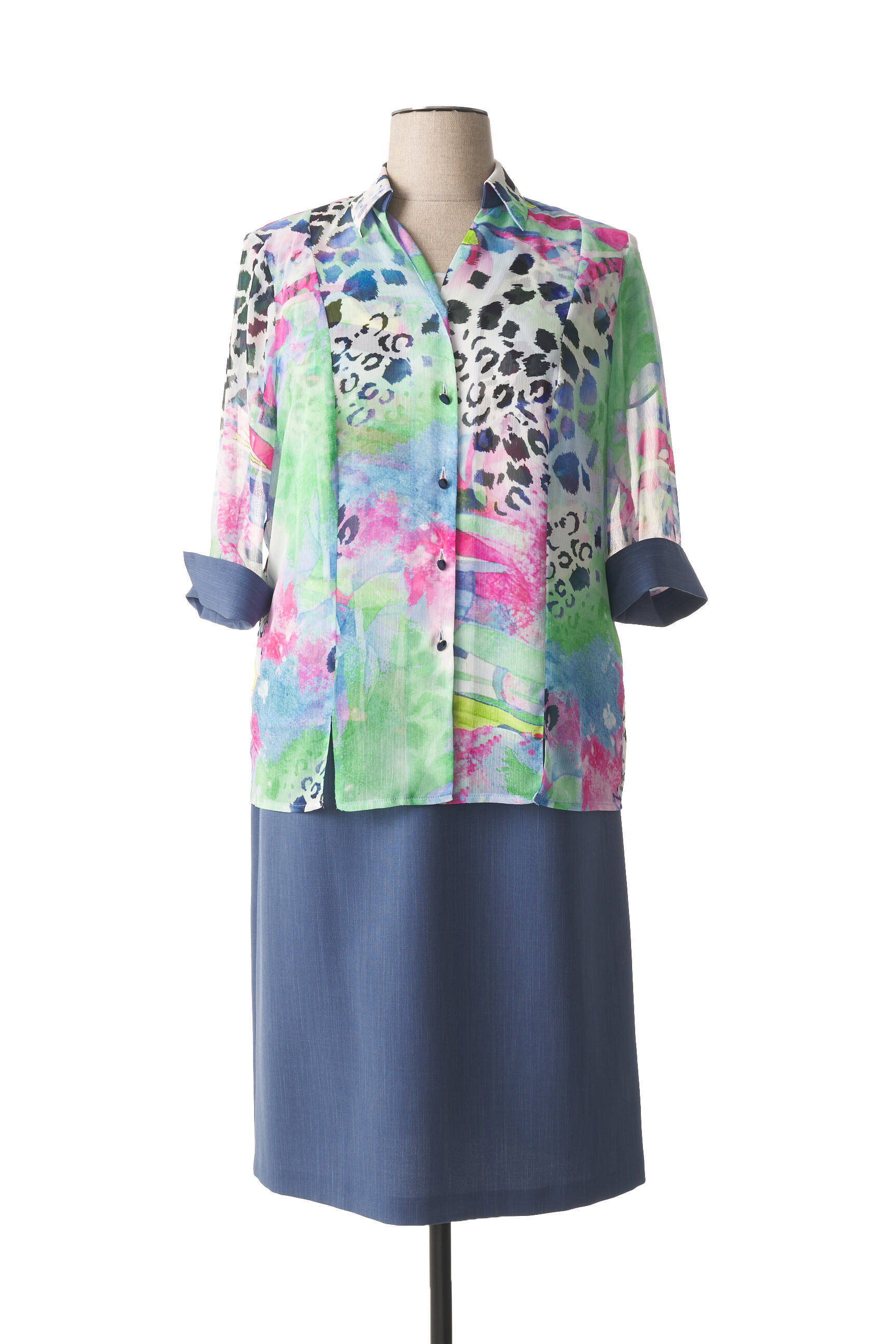 France Rivoire Ensembles Robe Femme couleur bleu