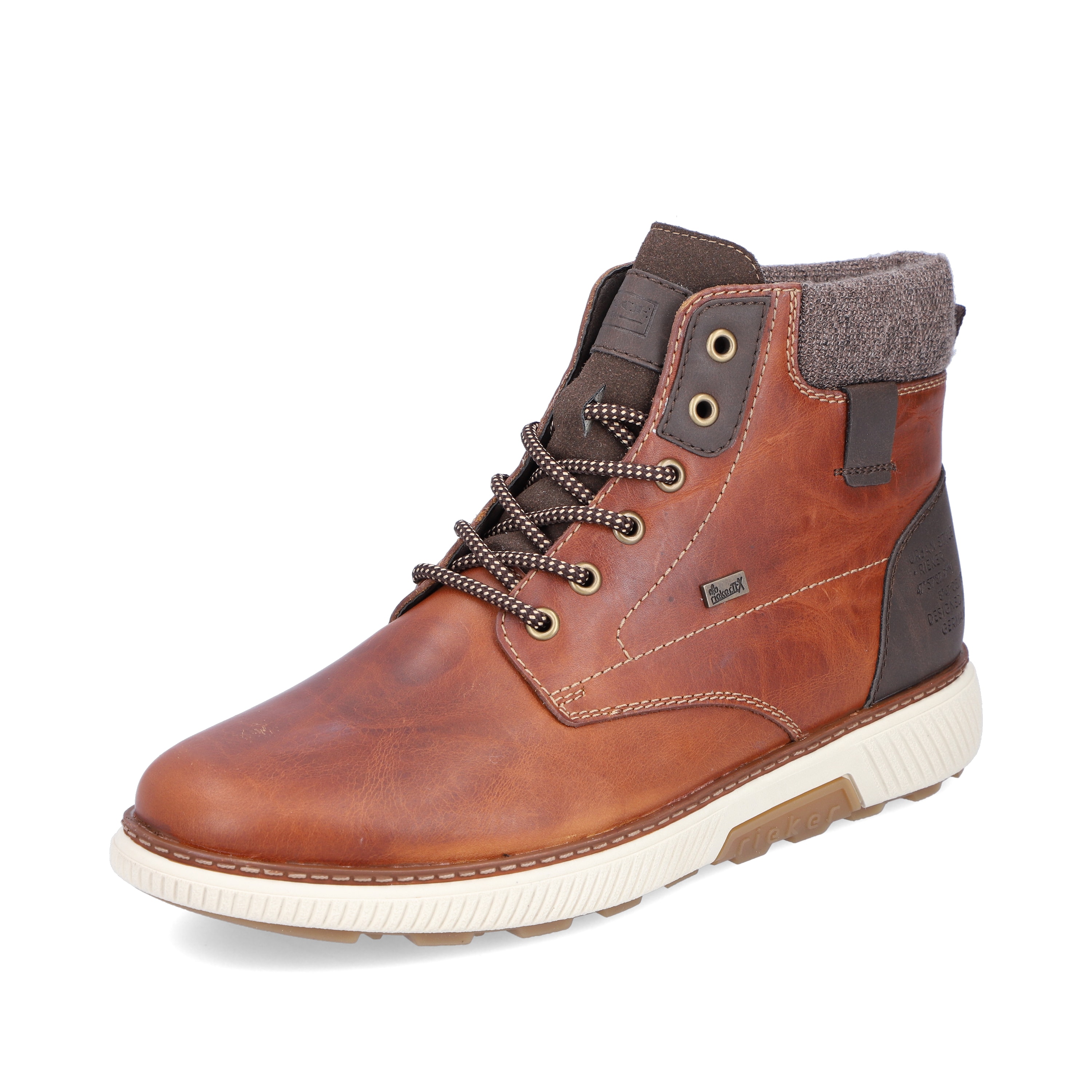 Rieker Herren Schnürstiefel karamellbraun