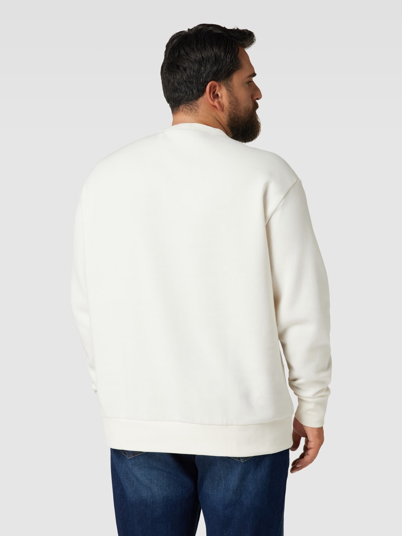 PLUS SIZE Sweatshirt mit Label-Print in offwhite