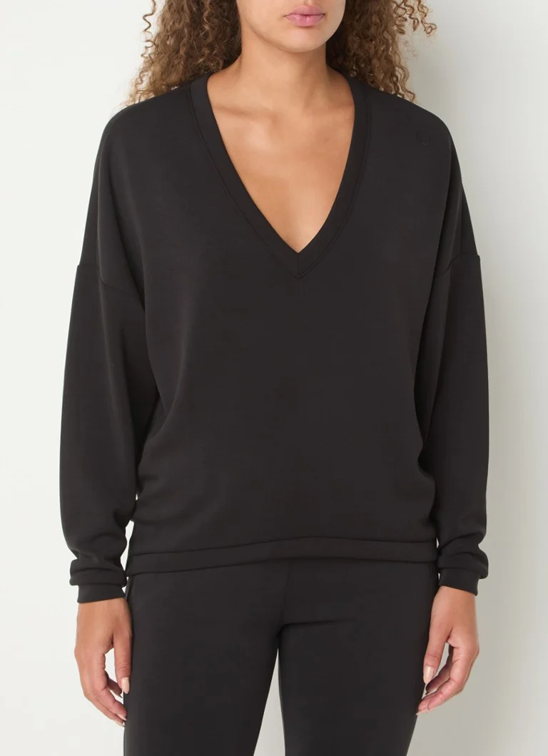 10DAYS  Sweater met V-hals en stretch