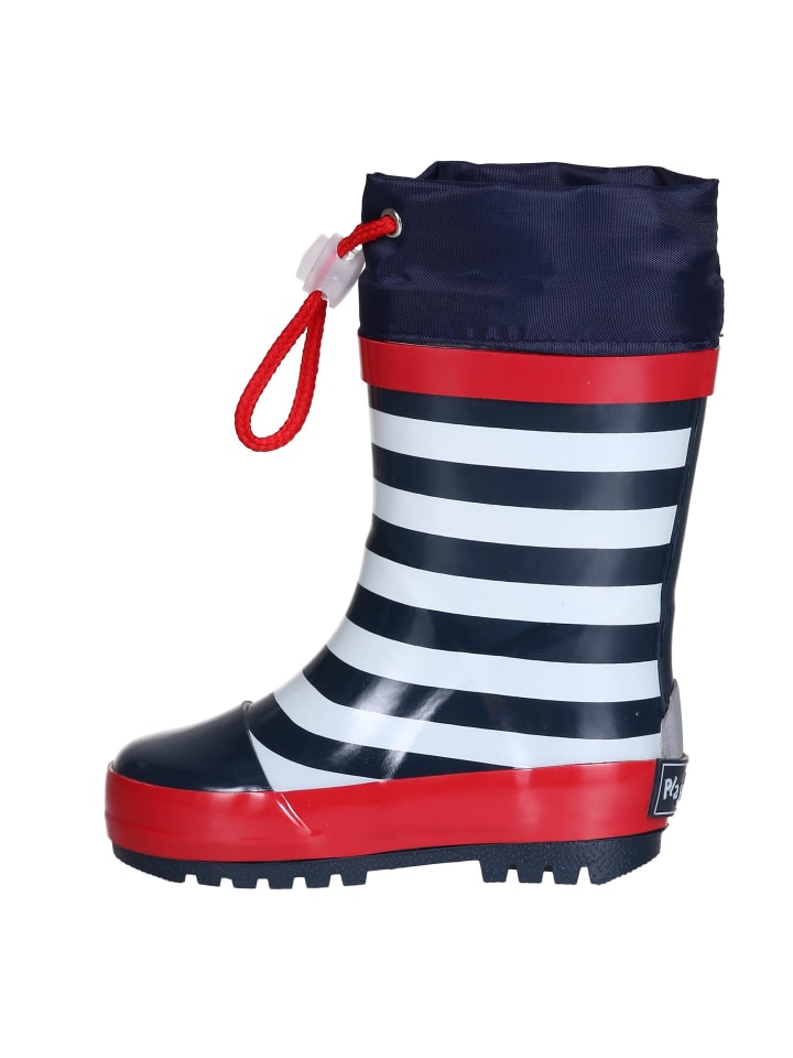 Playshoes Gummistiefel maritim in Marine/weiß günstig kaufen