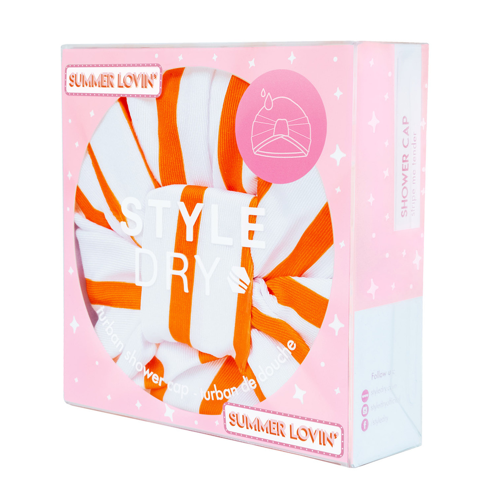 Styledry Turban Shower Cap Stripe Me Tender Bonnet de douche