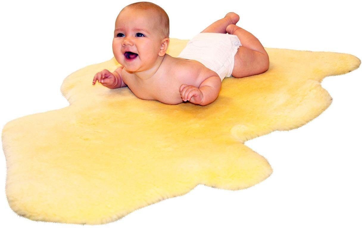 Fellteppich Baby-Lammfell, Heitmann Felle, fellförmig, Höhe: 30 mm, echtes Lammfell, waschbar, Kinderzimmer