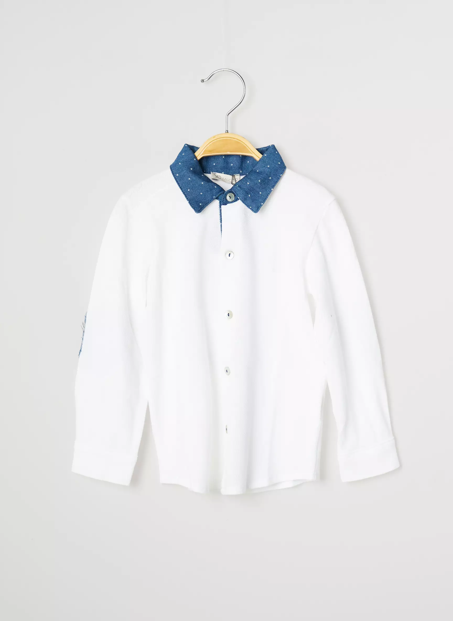 J O Milano Manches Longues Garcon couleur blanc