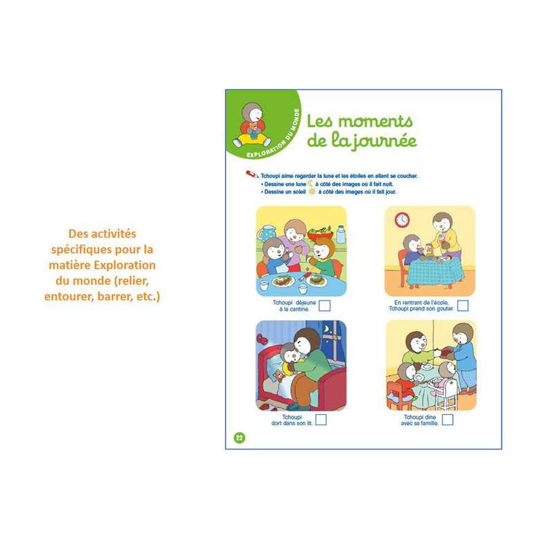 Livre T'choupi Mon cahier ardoise MS - Nathan Jeunesse