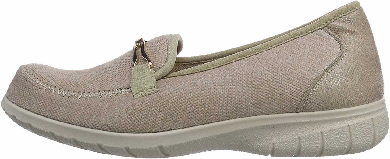 FISCHER MARKENSCHUH Komfort Slipper taupe Fischer Komfort Slipper Taupe