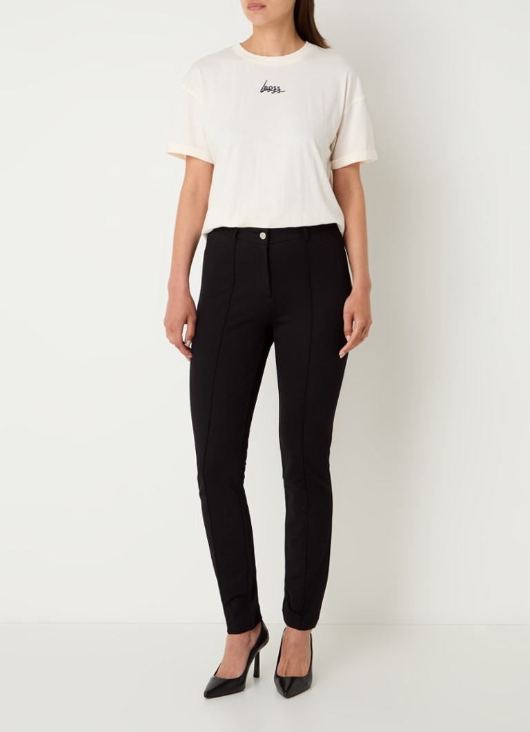 HUGO BOSS Evi T-shirt with logo and round neck