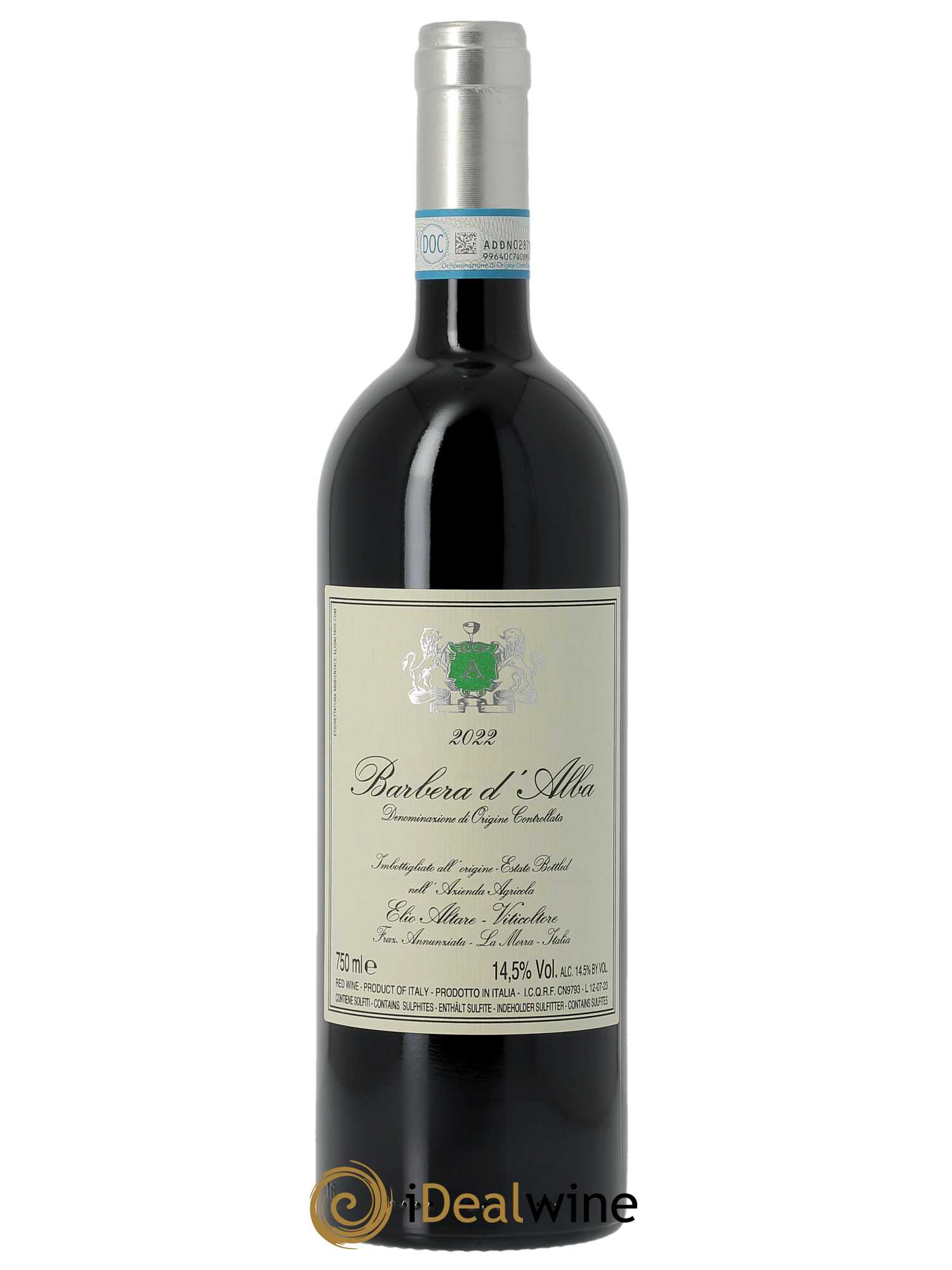 Barbera d'Alba DOC Elio Altare  2022 - Lot de 1 Bouteille