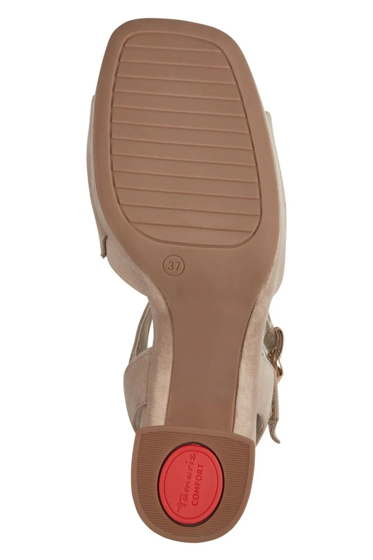 Tamaris Comfort  Sandalette - Beige - Blockabsatz