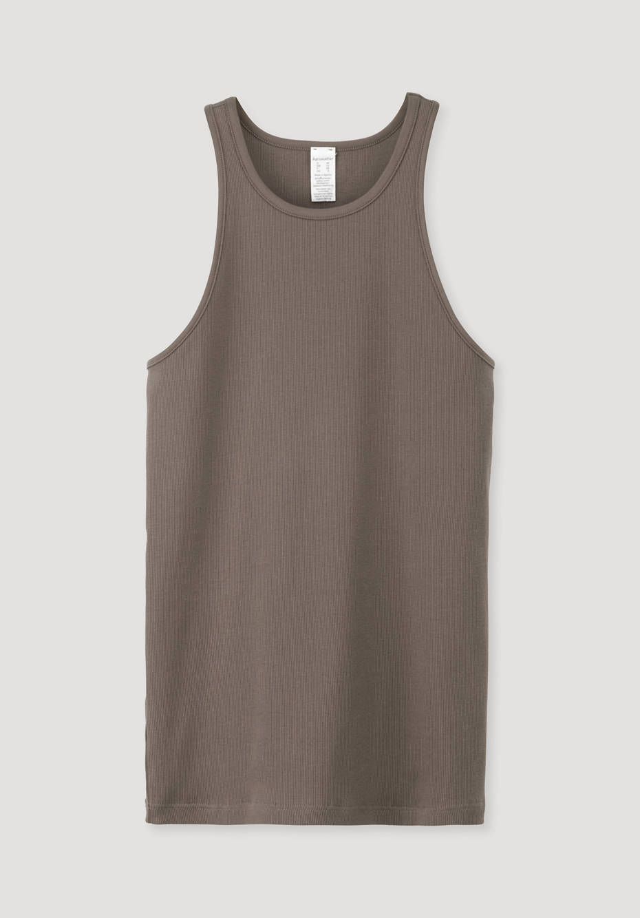 Ripp-Tanktop aus Bio-Baumwolle