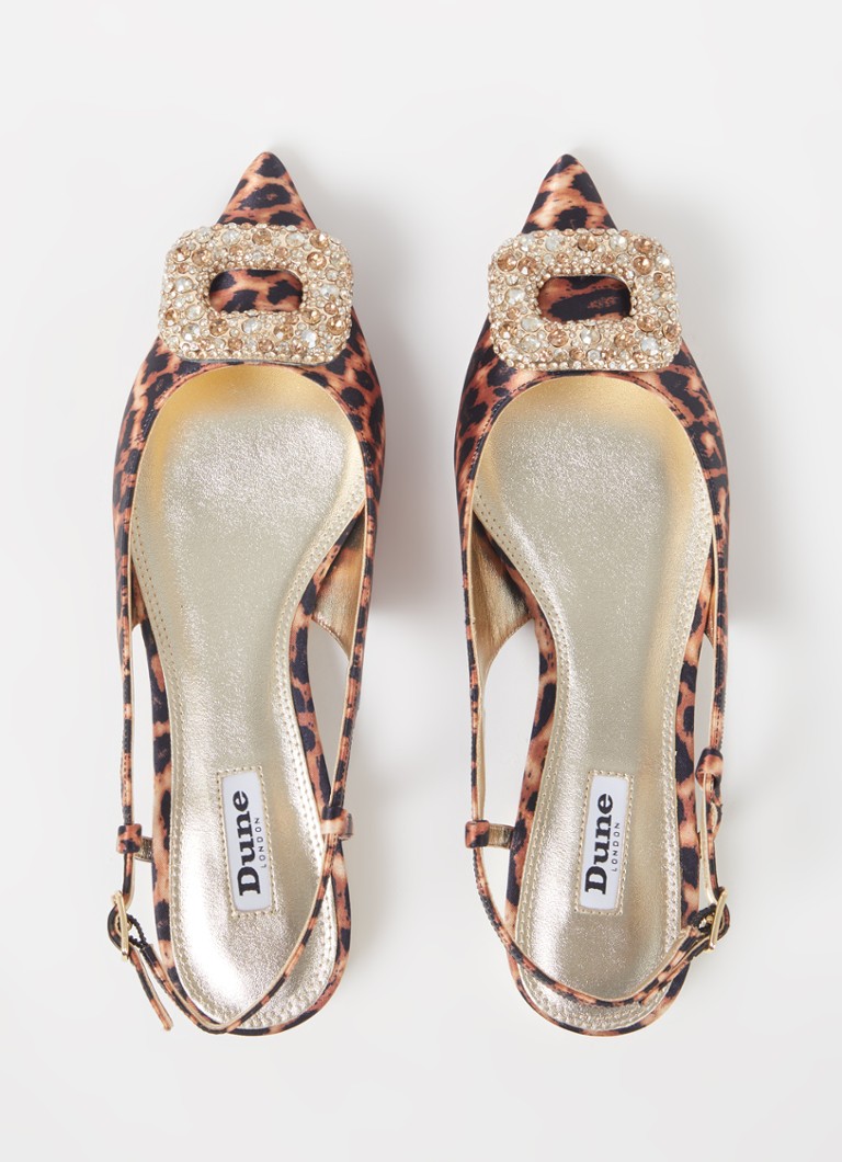Dune London Confidence slingback with rhinestones