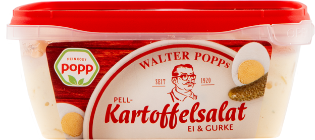 Popp Pellkartoffelsalat mit Ei und Gurke