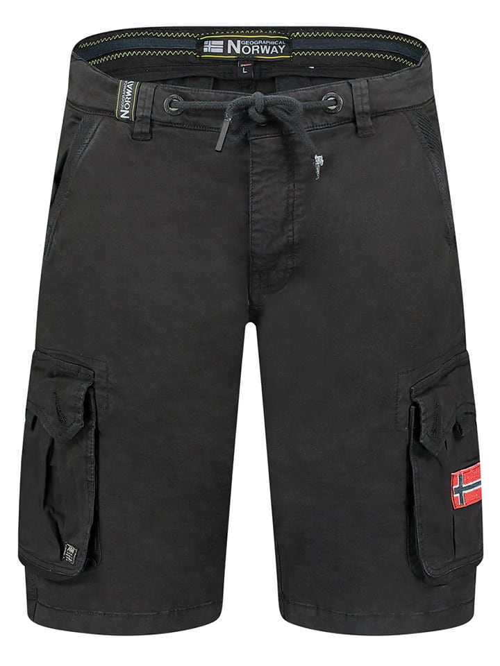 Geographical Norway Cargobermudas in Schwarz günstig kaufen