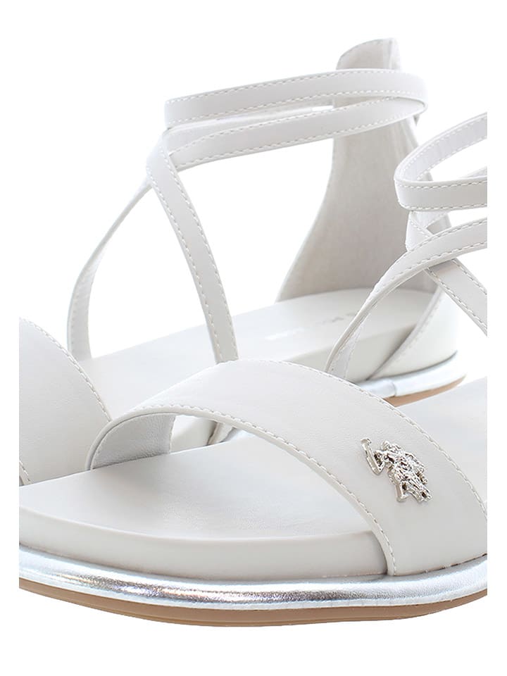 U.S. Polo Assn. Sandalen in Weiß günstig kaufen
