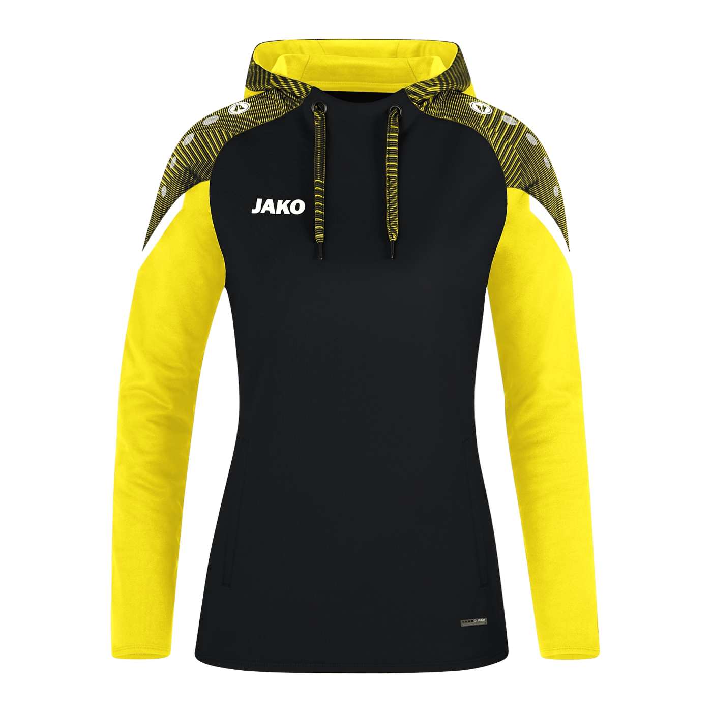 JAKO Performance Hoody Damen Schwarz Gelb F808